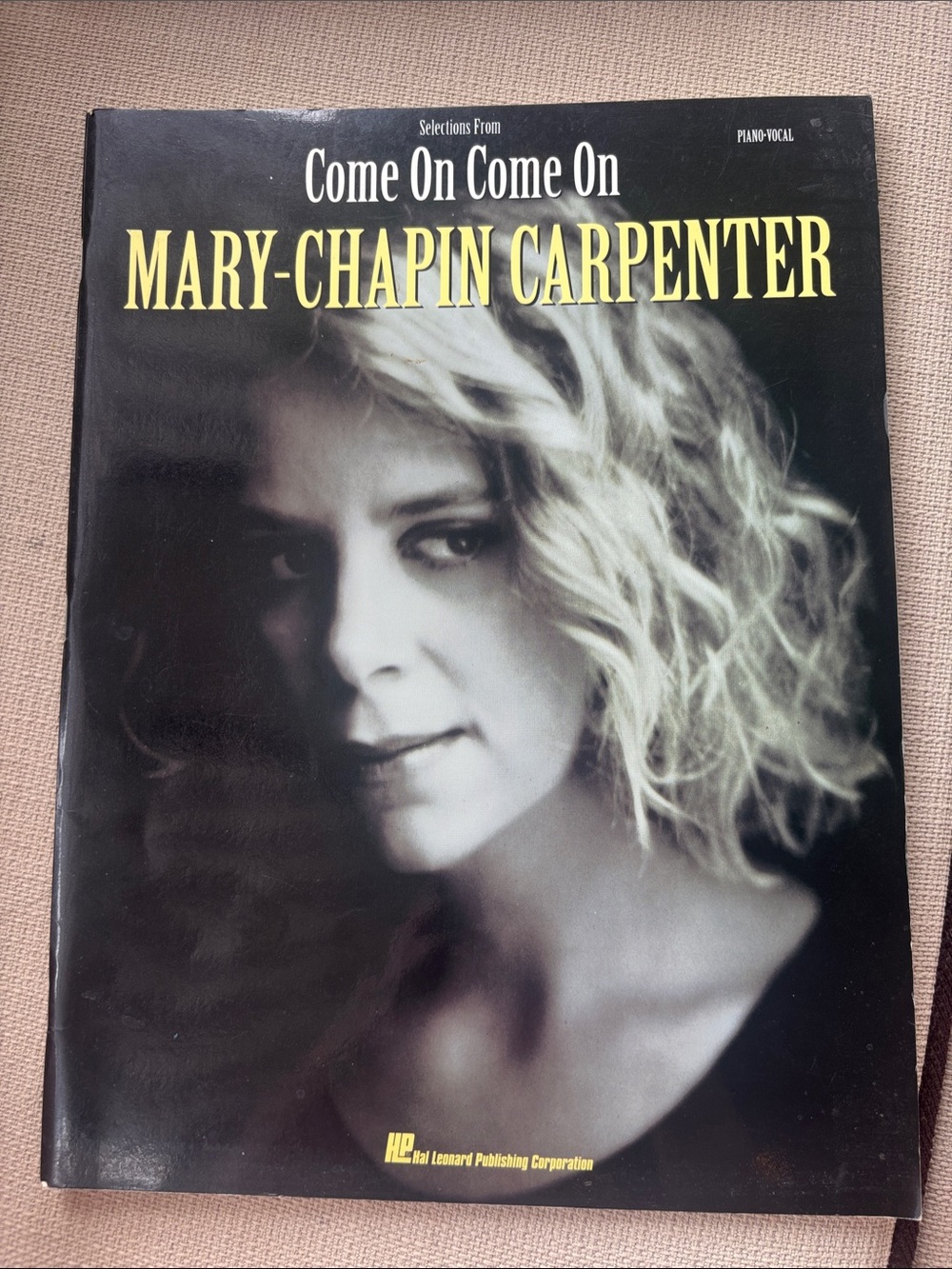 Sheet music for Mary Chaplin Carpenter vocal and piano Come on Come on